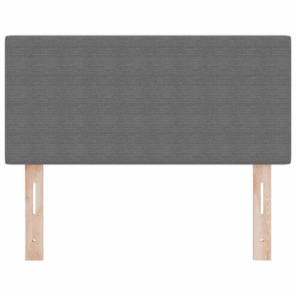 Testiera LED con testiera Grigio chiaro 100 cm Tessuto in Cords