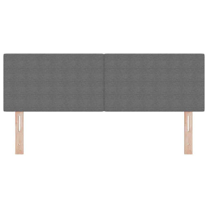 Testiera LED con testiera Grigio chiaro 144 cm Tessuto in Cords