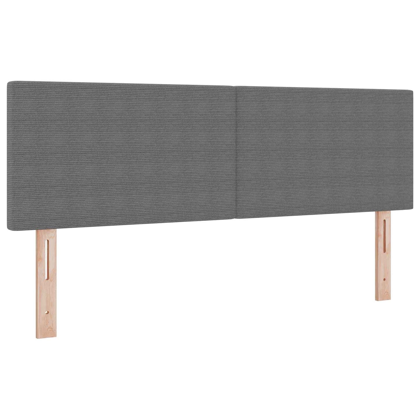 Testiera LED con testiera Grigio chiaro 160 cm Tessuto in Cords
