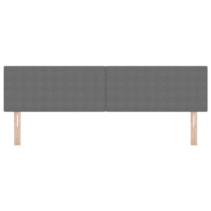 Testiera LED con testiera Grigio chiaro 180 cm Tessuto in Cords