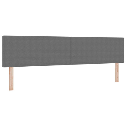 Testiera LED con testiera Grigio chiaro 200 cm Tessuto in Cords