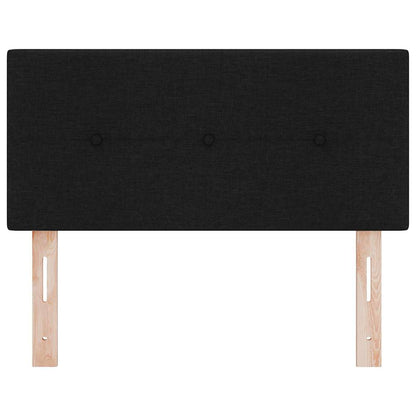 Testiera LED con strisce LED con testiera Nero 90 cm Tessuto