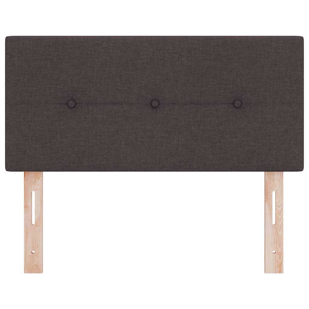 Testiera LED con strisce LED Marrone Scuro 100 cm Tessuto