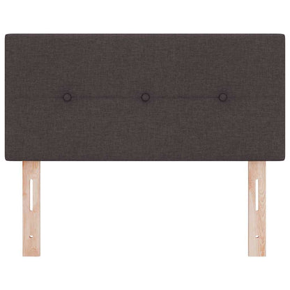 Testiera LED con strisce LED Marrone Scuro 100 cm Tessuto