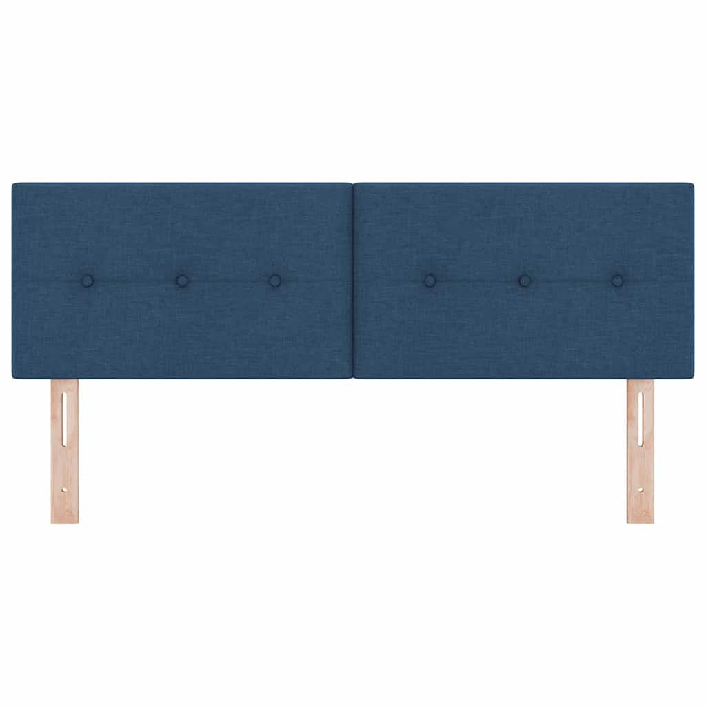 Testiera LED con strisce LED con testiera Blu 144 cm Tessuto
