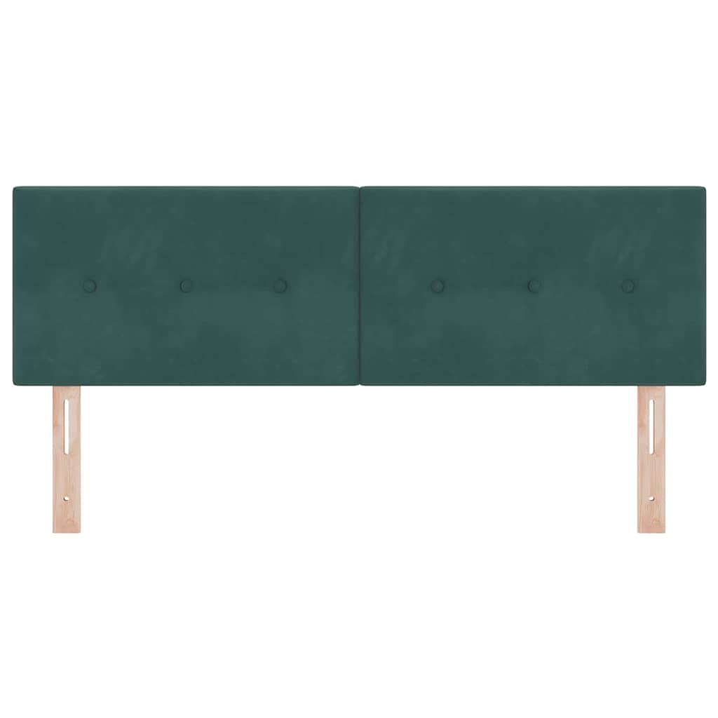 Testiera LED con strisce LED Verde 144 cm Velluto