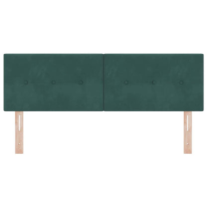 Testiera LED con strisce LED Verde 144 cm Velluto