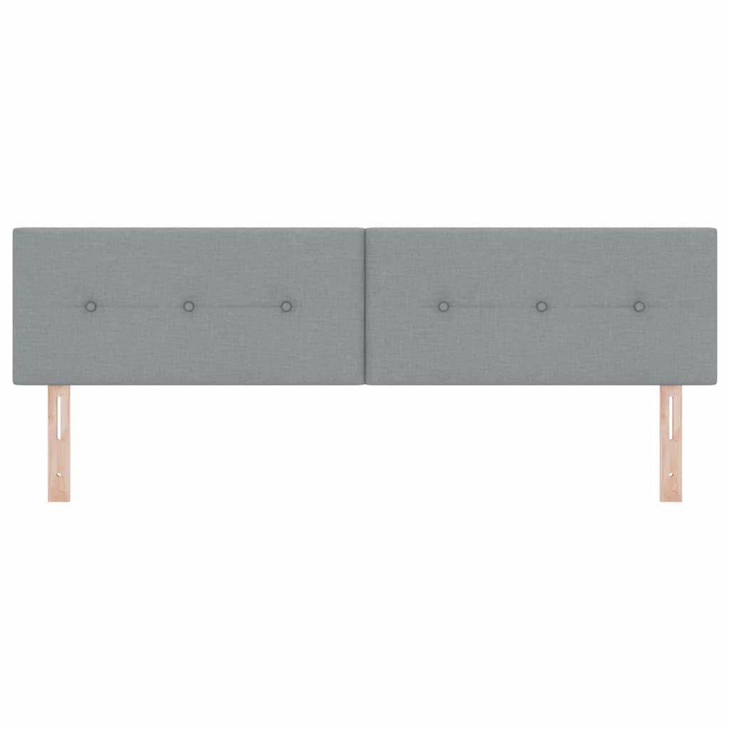 Testiera LED con strisce LED Grigio chiaro 180 cm Tessuto