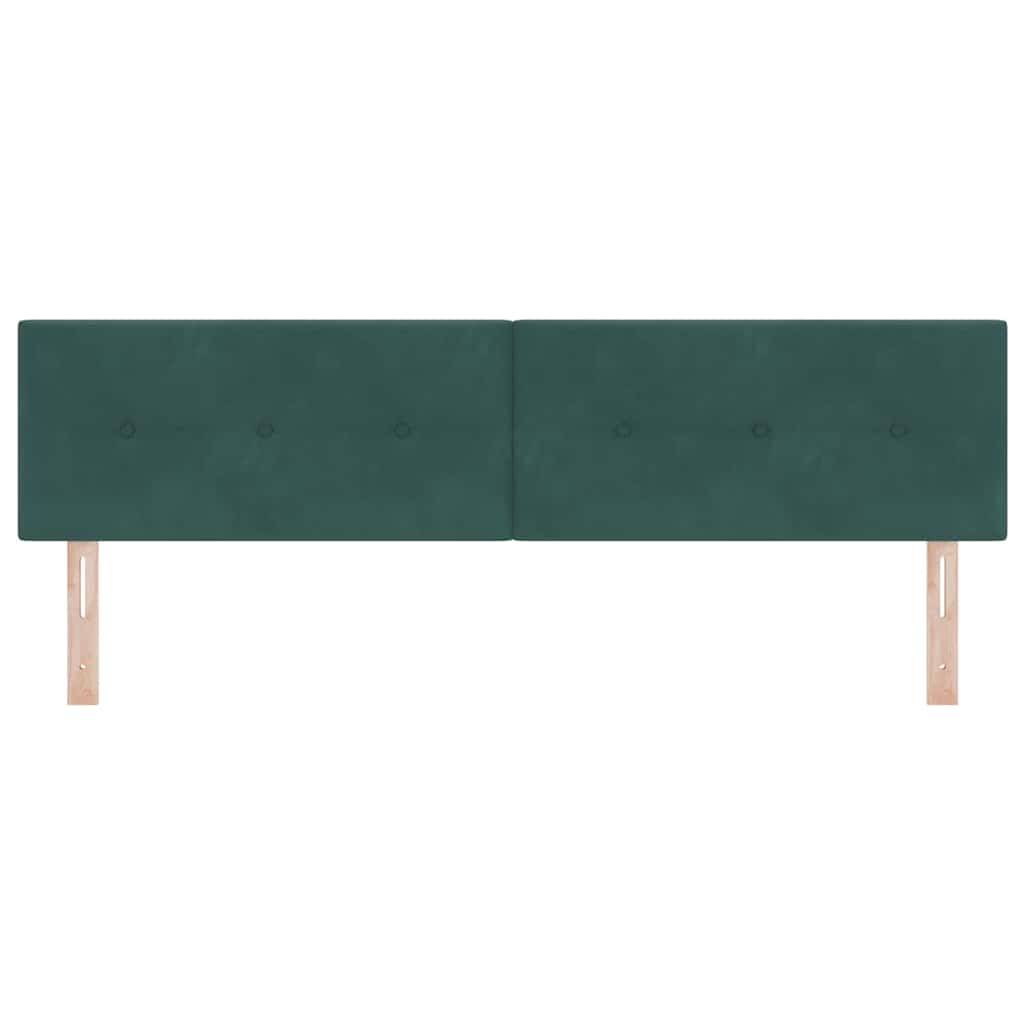 Testiera LED con strisce LED Verde 180 cm Velluto