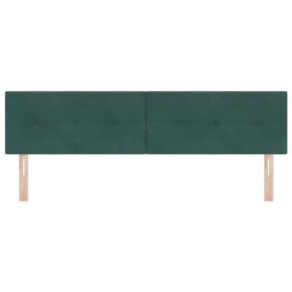 Testiera LED con strisce LED Verde 180 cm Velluto