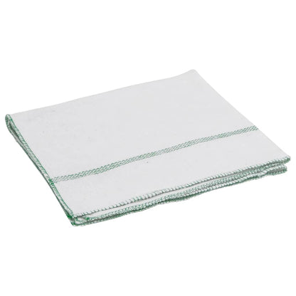 Panni per la Pulizia 10pz Righe Bianche e Verdi 50x60 cm