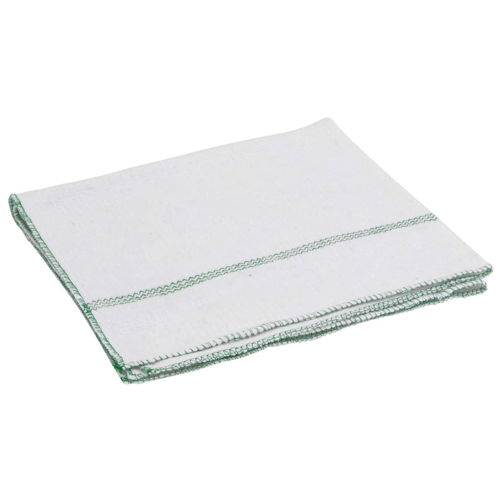 Panni per la Pulizia 50pz Righe Bianche e Verdi 50x60 cm