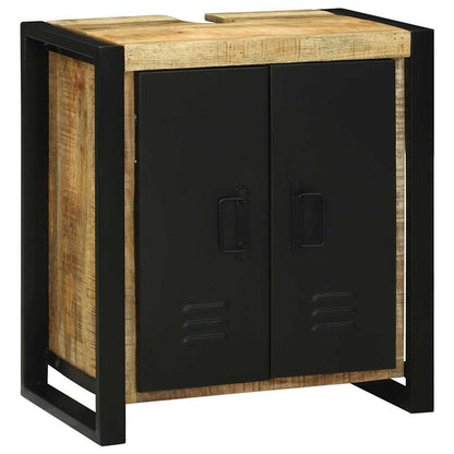 Set di mobili per il bagno 2 pcs Legno di mango massello