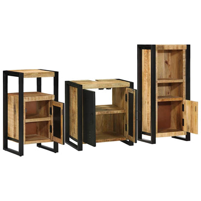 Set di mobili per il bagno 3 pcs Legno di mango massello