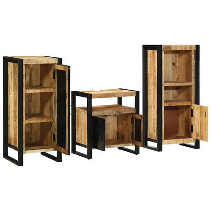 Set di mobili per il bagno 3 pcs Legno di mango massello