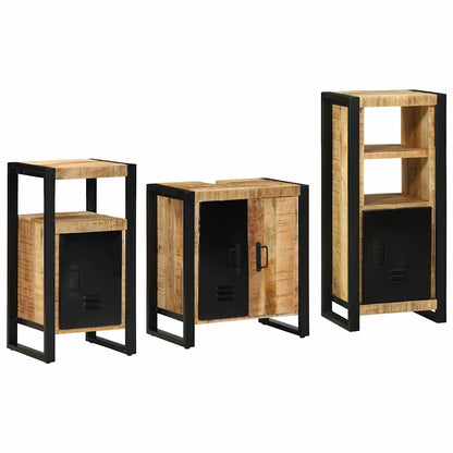 Set di mobili per il bagno 3 pcs Legno di mango massello