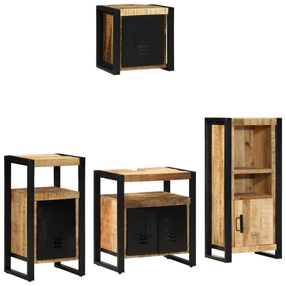 Set di mobili per il bagno 4 pcs Legno di mango massello