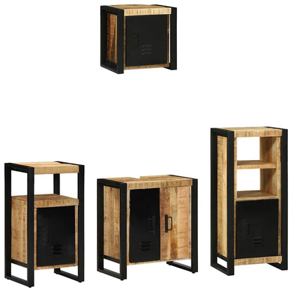 Set di mobili per il bagno 4 pcs Legno di mango massello