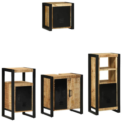 Set di mobili per il bagno 4 pcs Legno di mango massello