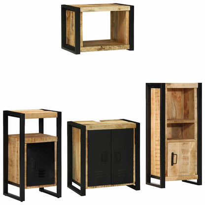 Set di mobili per il bagno 4 pcs Legno di mango massello