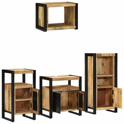 Set di mobili per il bagno 4 pcs Legno di mango massello