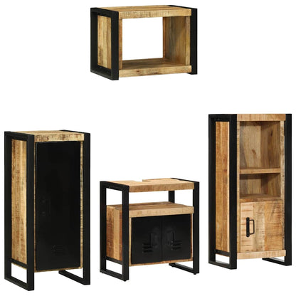 Set di mobili per il bagno 4 pcs Legno di mango massello