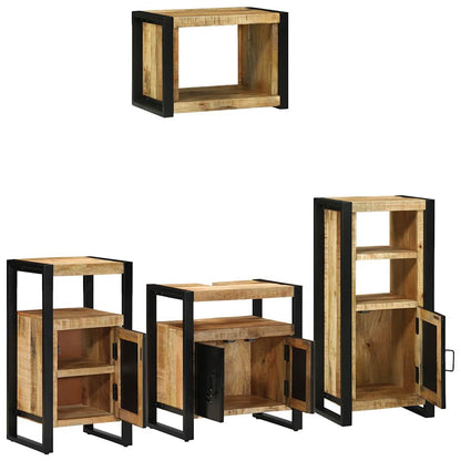 Set di mobili per il bagno 4 pcs Legno di mango massello