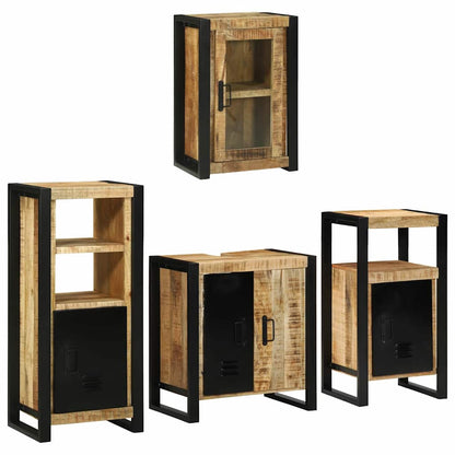 Set di mobili per il bagno 4 pcs Legno di mango massello