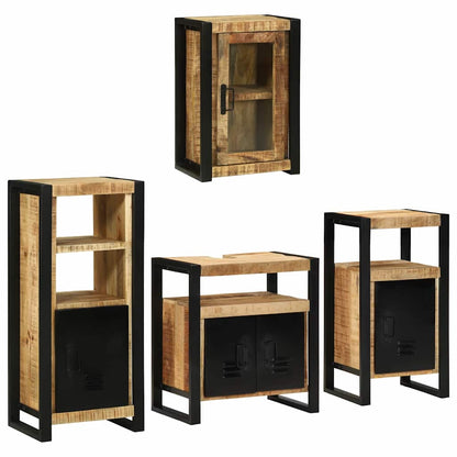 Set di mobili per il bagno 4 pcs Legno di mango massello