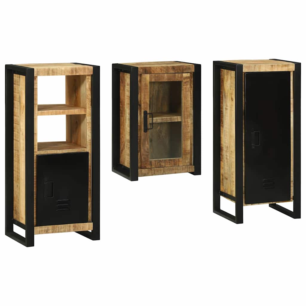 Set di mobili per il bagno 3 pcs Legno di mango massello