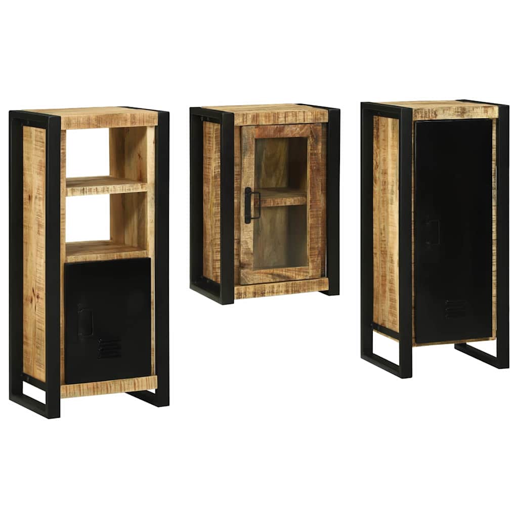 Set di mobili per il bagno 3 pcs Legno di mango massello