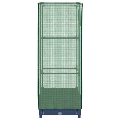 Letto Rialzato con Copertura Serra Effetto Rattan 40x40x123 cm