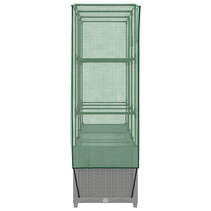 Letto Rialzato con Copertura Serra Effetto Rattan 120x40x138 cm