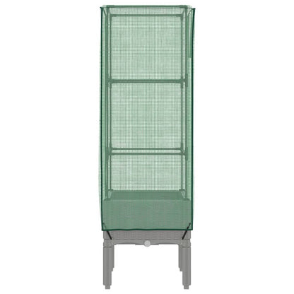 Letto Rialzato con Copertura Serra Effetto Rattan 40x40x140 cm