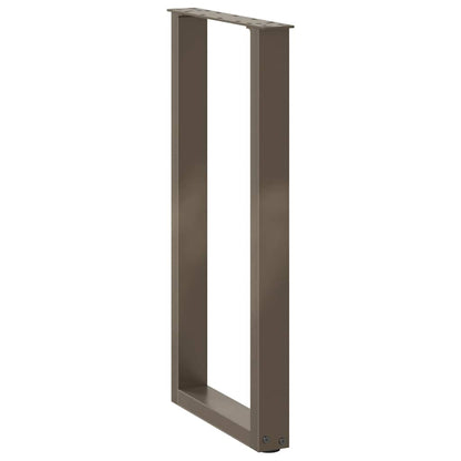 Gambe Tavolino CaffÃ¨ a U 2 pz Naturale 38x(72-73) cm Acciaio