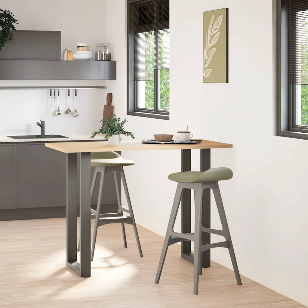 Gambe per tavolo da bar a forma di U 2 pz Antracite 40x(100-101) cm Acciaio