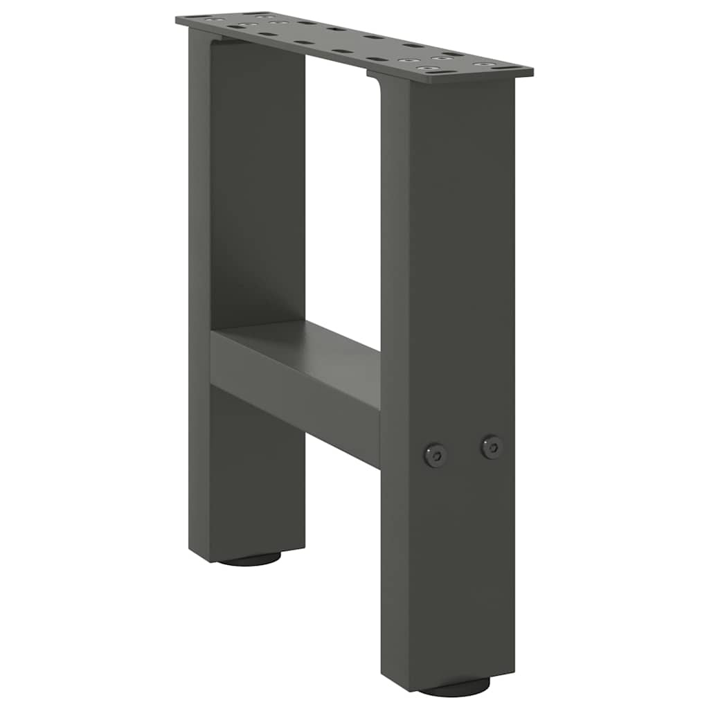 Gambe per Tavolino da CaffÃ¨ Antracite 2 pz 30x(30-31) cm Acciaio