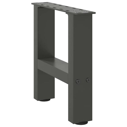 Gambe per Tavolino da CaffÃ¨ Antracite 2 pz 30x(30-31) cm Acciaio