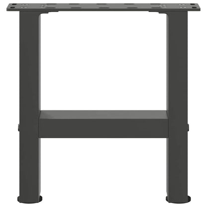 Gambe per Tavolino da CaffÃ¨ Antracite 2 pz 30x(30-31) cm Acciaio