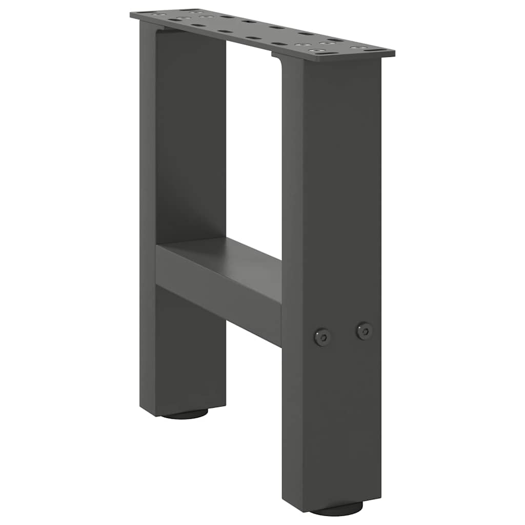 Gambe per Tavolino da CaffÃ¨ Antracite 2 pz 40x(30-31) cm Acciaio