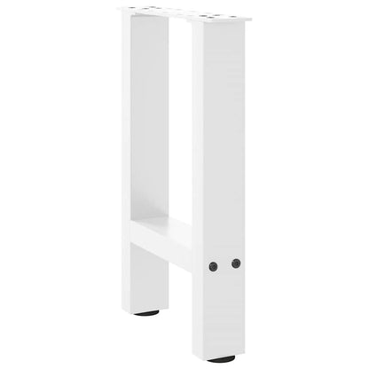 Gambe per Tavolino da CaffÃ¨ Bianche 2 pz 38x(42-43) cm Acciaio
