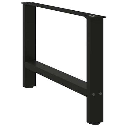 Gambe per Tavolino da CaffÃ¨ Nere 2 pz 70x(42-43) cm Acciaio