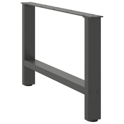 Gambe per Tavolino da CaffÃ¨ Antracite 2 pz 70x(42-43) cm Acciaio