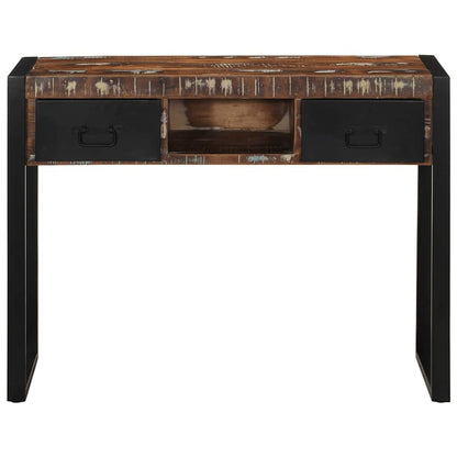 Tavolo Consolle Multicolore 100x35x75cm Legno Massello Recupero