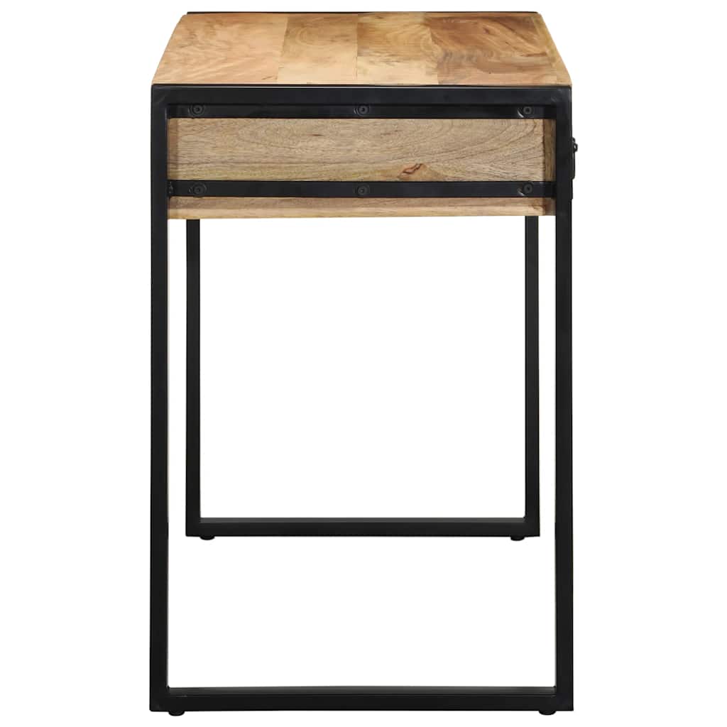 Scrivania 100x50x75 cm in Legno Massello di Mango Grezzo