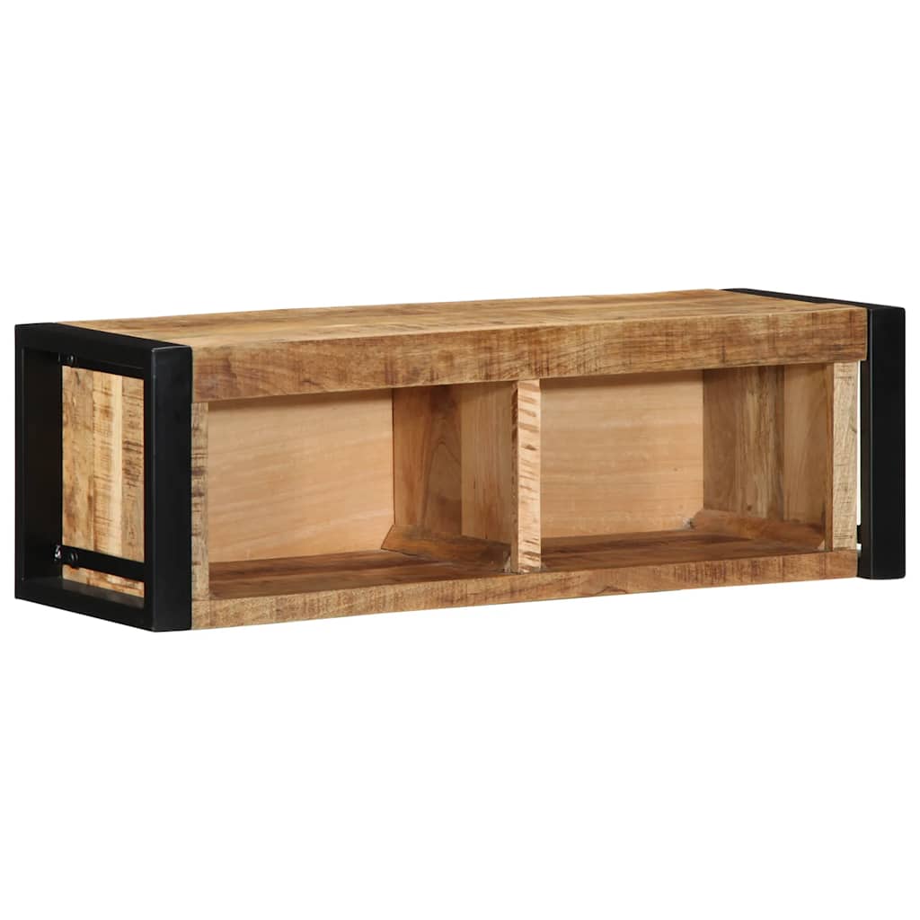 Mobile Porta TV 80x30x25 cm in Legno Massello di Mango Grezzo