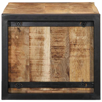 Mobile Porta TV 80x30x25 cm in Legno Massello di Mango Grezzo
