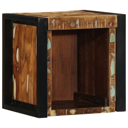 Comodini 2 pz Multicolore 40x35x40cm in Legno Massello Recupero