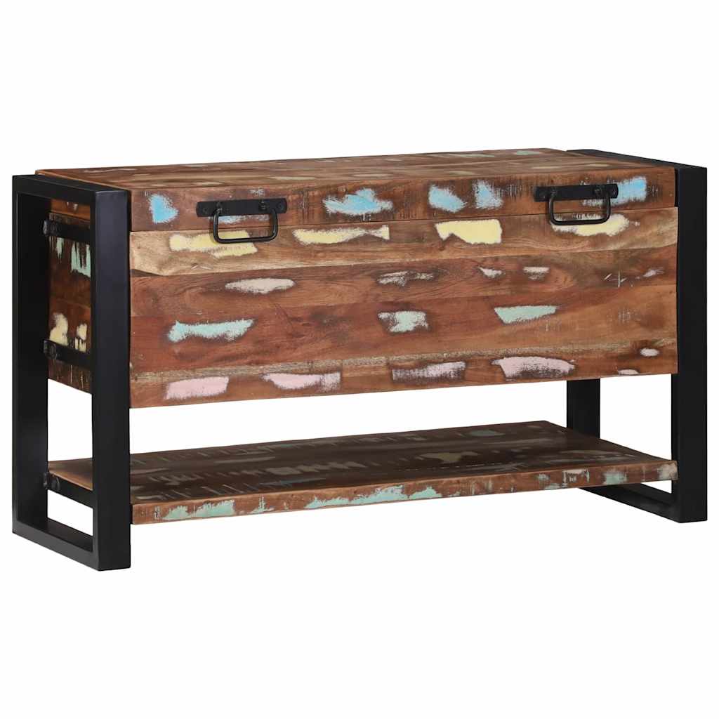 Scatola di Stoccaggio Multicolore Legno massello di recupero