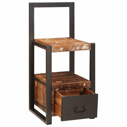 Appendiabiti con cassetto Multicolore Legno Recuperato Massello